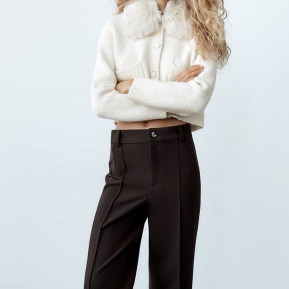 Zara Jackets & Blazers - Removable fur Zara Cardigan Jacket